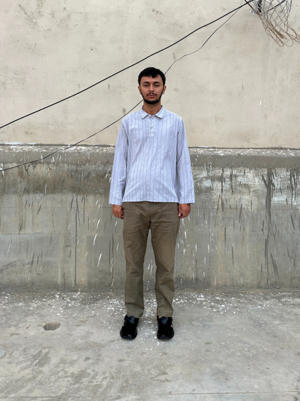 Grey Strings Polo