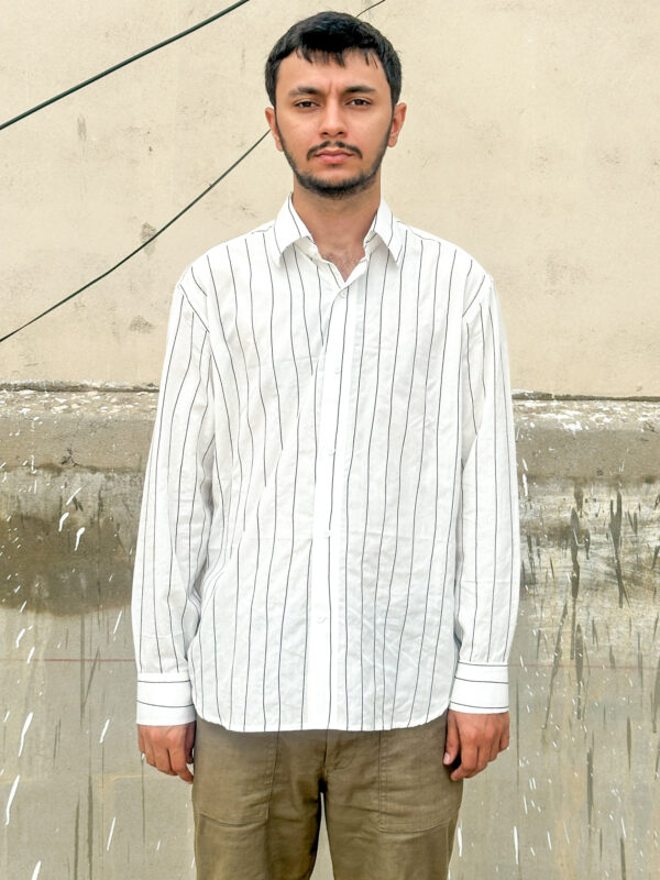 White Strings Button Down - Image 3