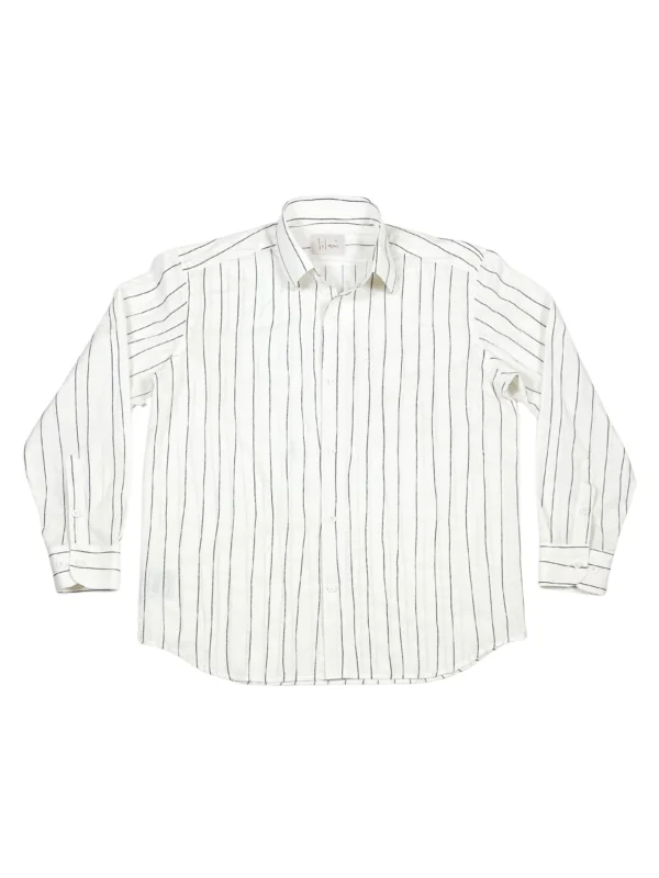 White Strings Button Up