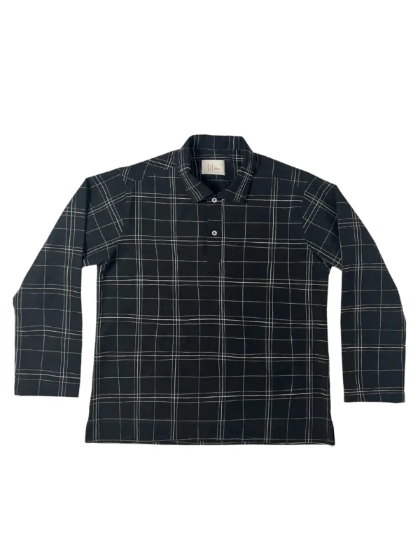 Americano Plaid x Strings Mid-weight Polo