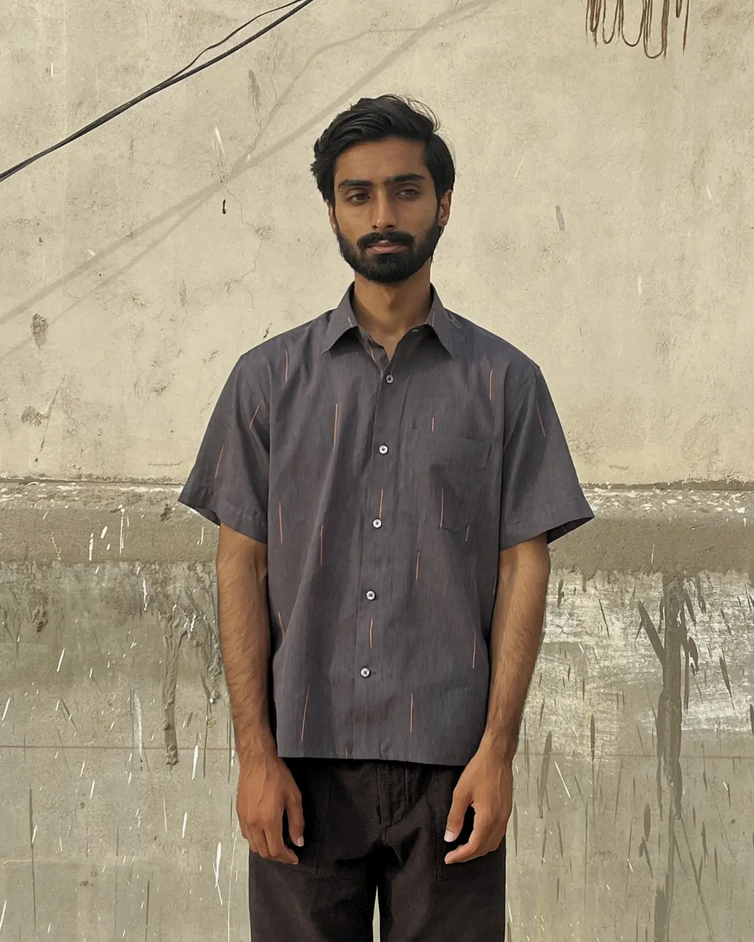 Charcoal Short Sleeved Shirt - Image 3