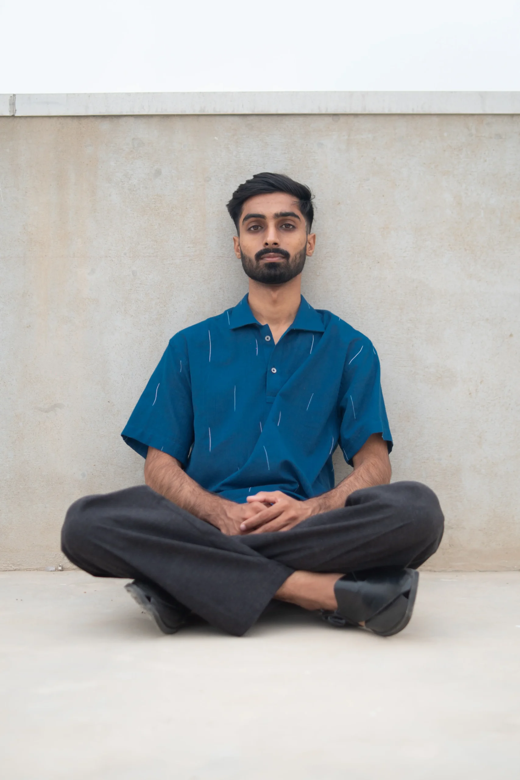 Indigo Handloom Knots x Strings Polo - Image 8