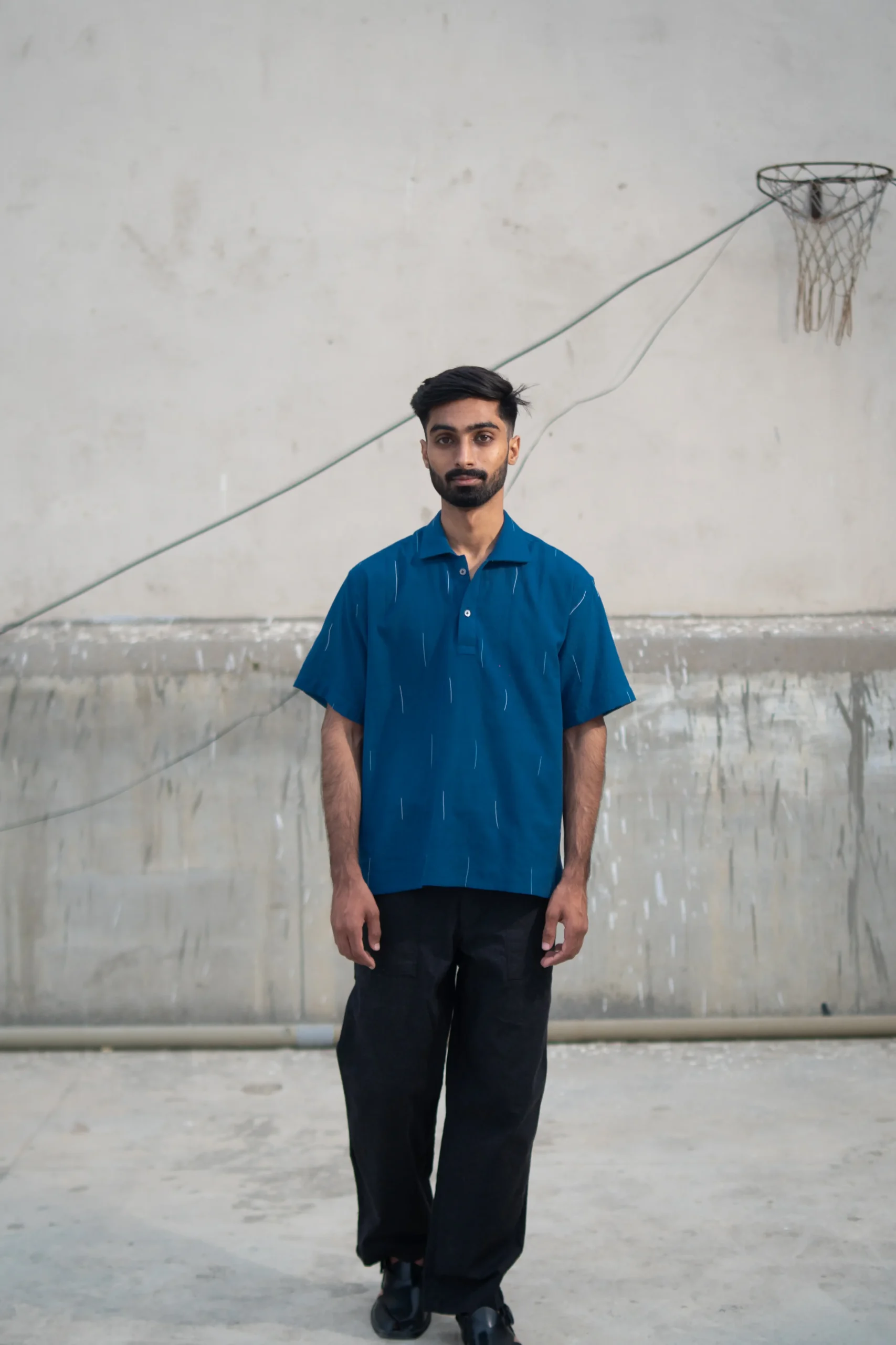 Indigo Handloom Knots x Strings Polo - Image 12