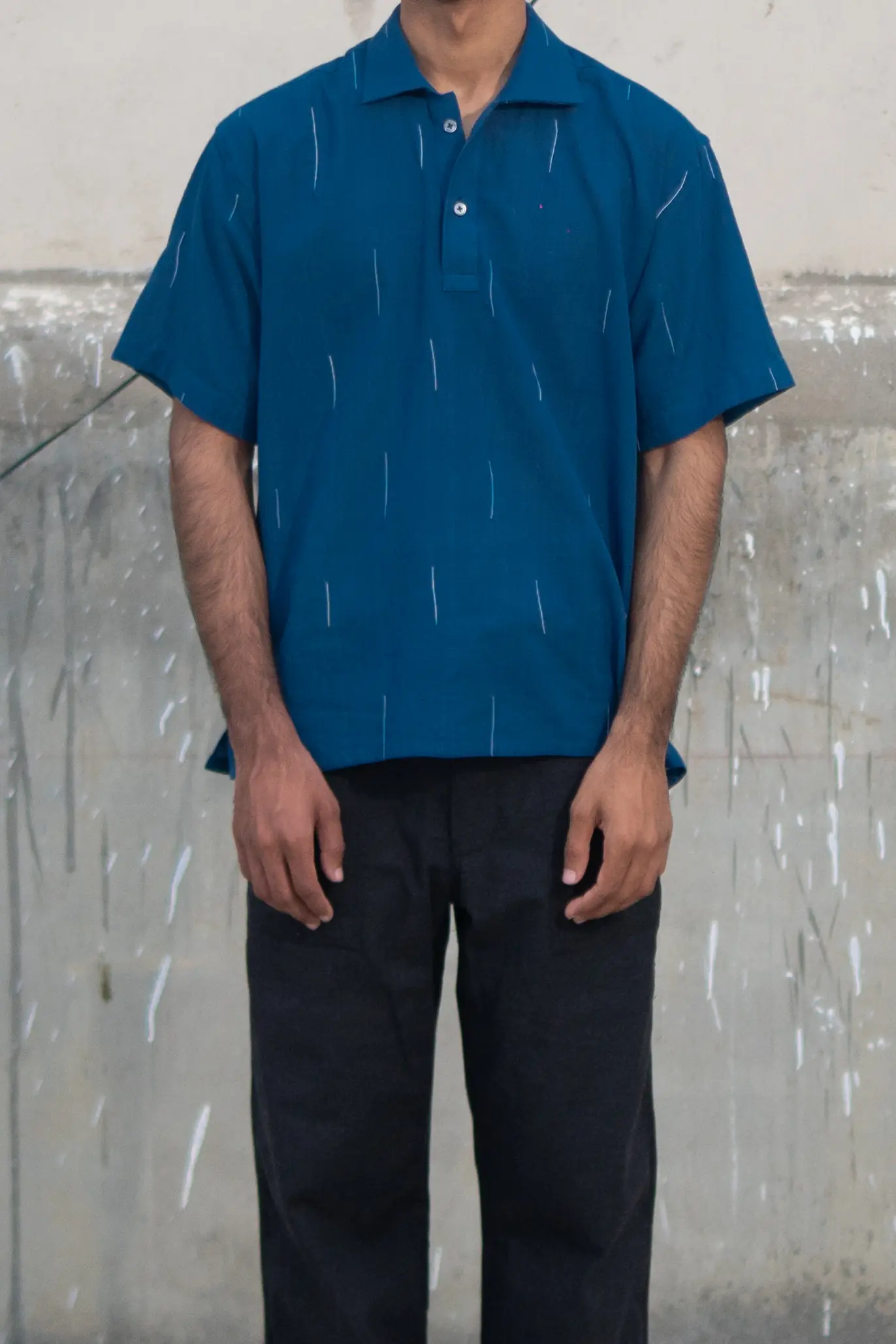 Indigo Handloom Knots x Strings Polo - Image 4